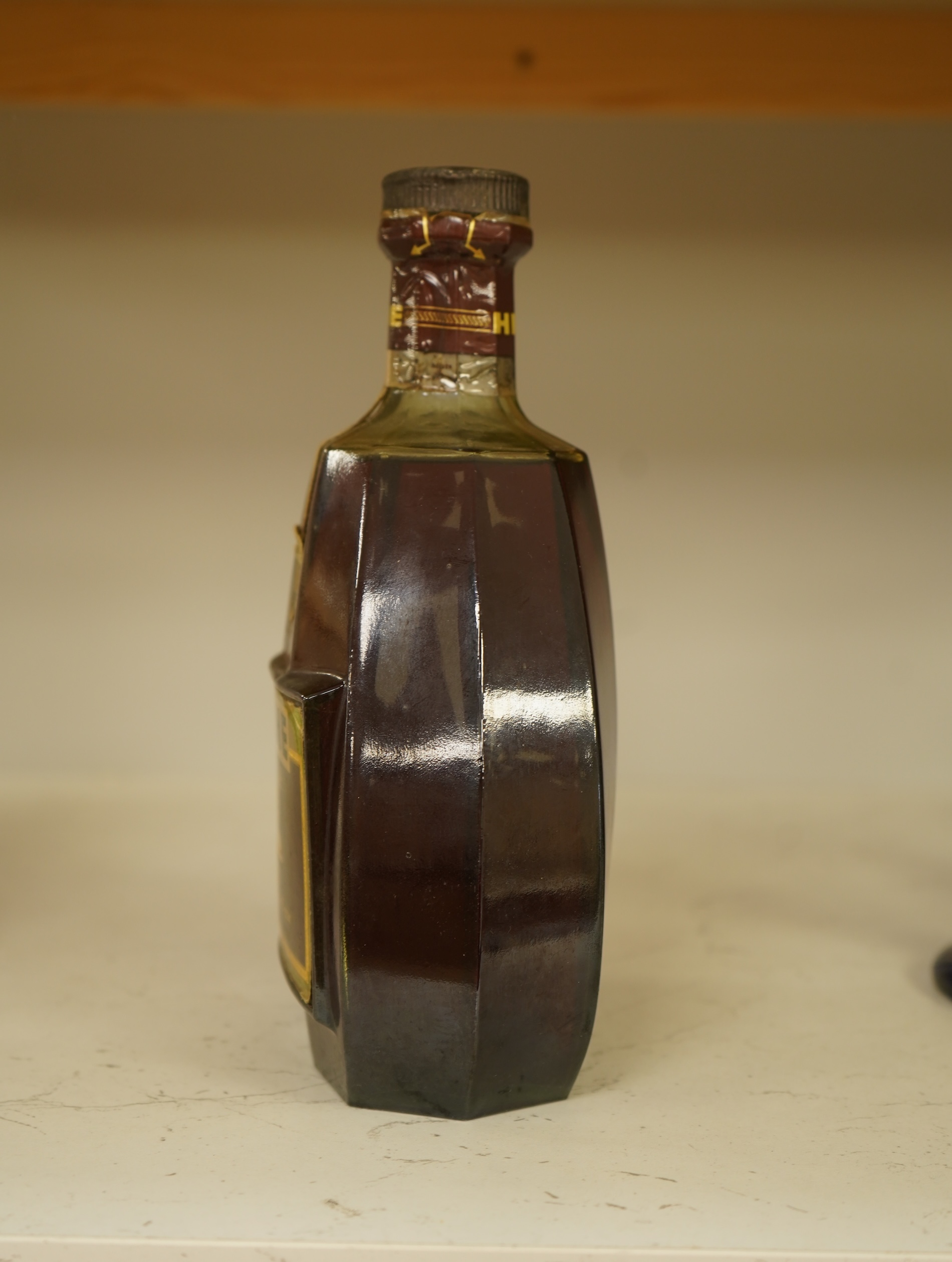 A bottle of Hine VSOP fine champagne Cognac